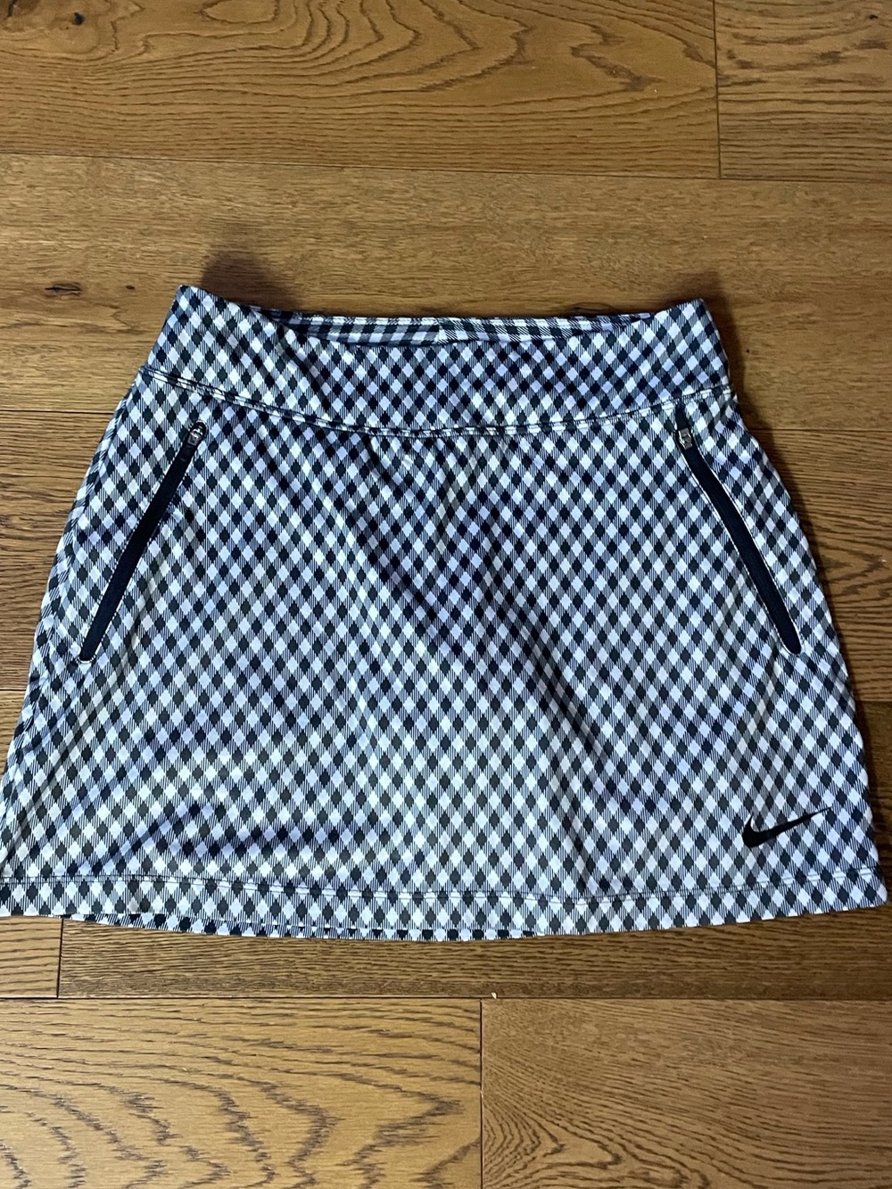 Nike Gingham Flight Skort Athletic Skirt